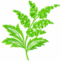 Flowers And Tree Embroidery Design 1